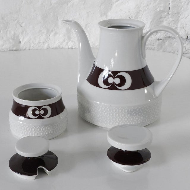 Vintage Porcelain Set from Scherzer Bavaria, Germany, 1970s, Set of 5 For Sale - Image 9 of 18