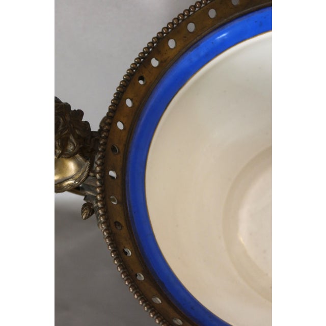 Large Sèvres Bowl Mounted in Bronze, 1800s For Sale - Image 6 of 14