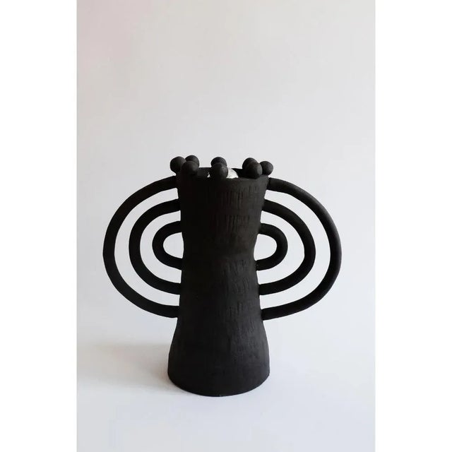 Handsculped alcazar table lamp by ia kutateladze dimensions: w 32 x h 26 cm materials: raw black clay alcazar lamp...