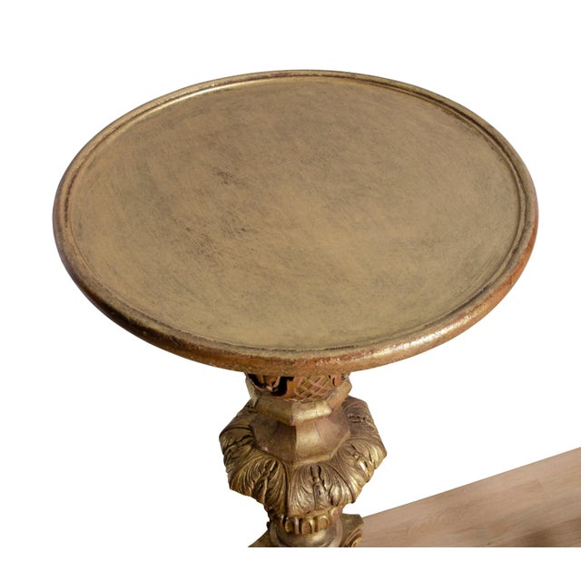 William and Mary Style Giltwood Torcheres - A Pair For Sale - Image 9 of 10