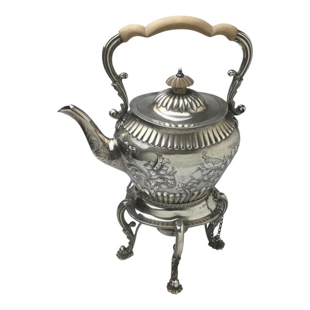 English Sterling Tip Kettle by Mappin & Web, London, 1893-1895 For Sale