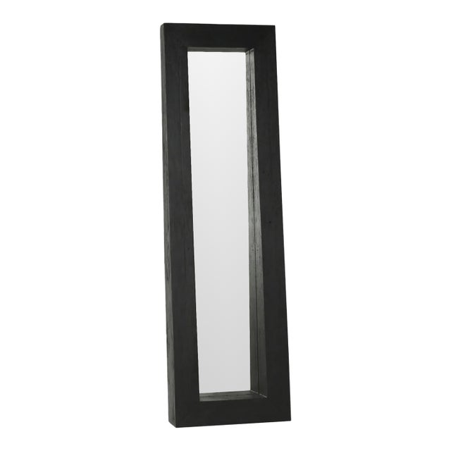 Black Wood Full Length Mirror For Sale