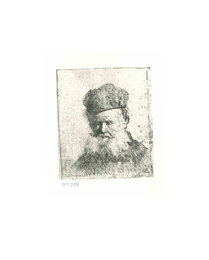 After Rembrandt, A Man with a Large Beard, Etching, 19th Century