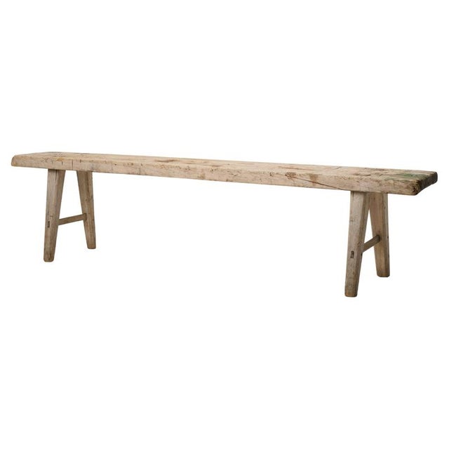 Rustic Primitive Handmade Bench, Northern Sweden For Sale - Image 10 of 10