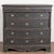 Biedermeier 19th Century Large Black Chest of Five Drawers From Denmark For Sale - Image 3 of 18