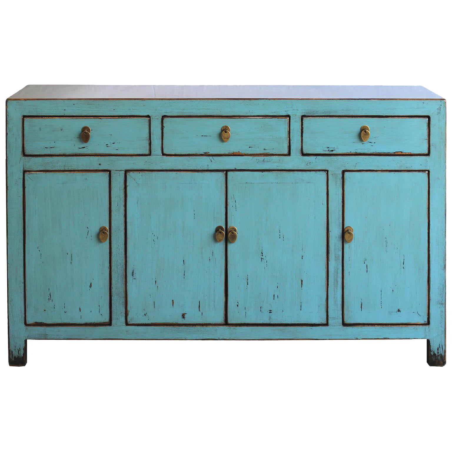 Contemporary Blue Dongbei Sideboard Chairish