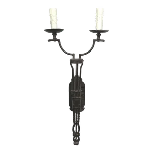 Ebanista Spanish Colonial Wrought Iron Wall Sconce