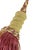 Vintage French Passementerie Gold and Pink Tassel With Antique Key For Sale - Image 4 of 4