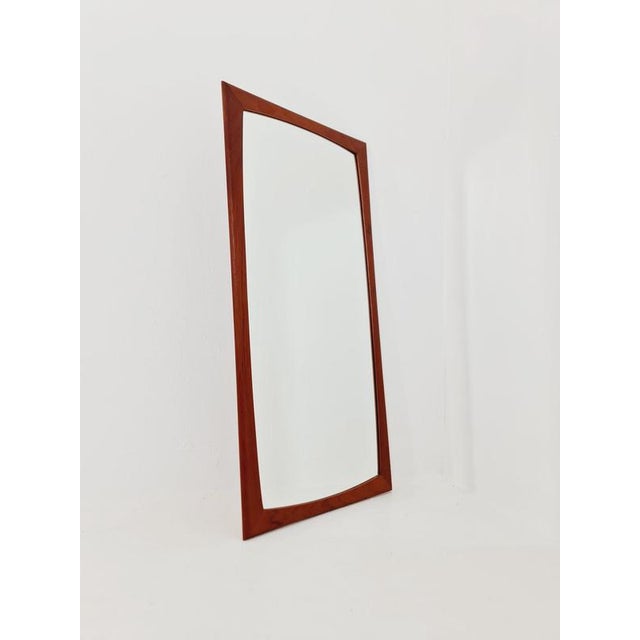 Large Mid-Century Modern Danish Wall-Mounted Mirror, 1960s For Sale - Image 9 of 15