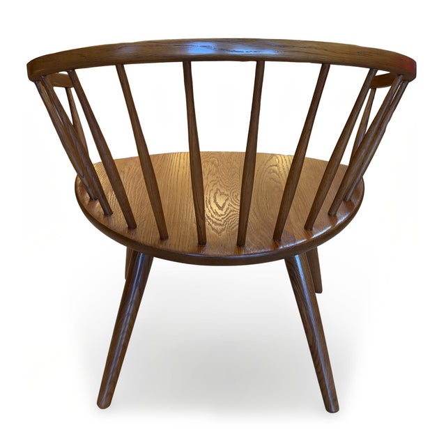 1950s Scandinavian Modern Yngve Ekstrom Oak Arka Lounge Chair, Sweden For Sale - Image 10 of 15
