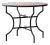 Matthew Izzo Home Moroccan Zellige Unglazed Pink Tile and Iron X Base 40" Round Bistro Table For Sale