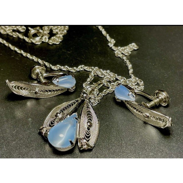 Casa Di Sorrento MCM Jewelry Set by Sorrento in 925 Sterling Silver Filagree Jelly Belly Set, 3 Pieces For Sale - Image 4 of 4