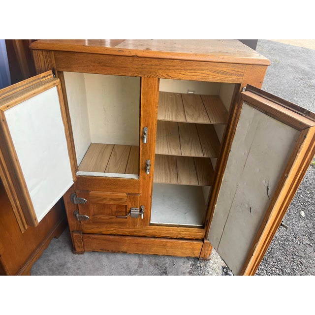 Tan 1970s Vintage Ice Cabinet For Sale - Image 8 of 10