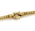 Late 20th Century Aquamarine Beads 18k Yellow Gold Fancy Flex Tube 2 Floral Tassel Necklace For Sale - Image 5 of 5