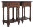 Neo-Basque Carved Oak Single Drawer Nightstands by Charles Dudouyt, France, 1930s, Set of 2 For Sale