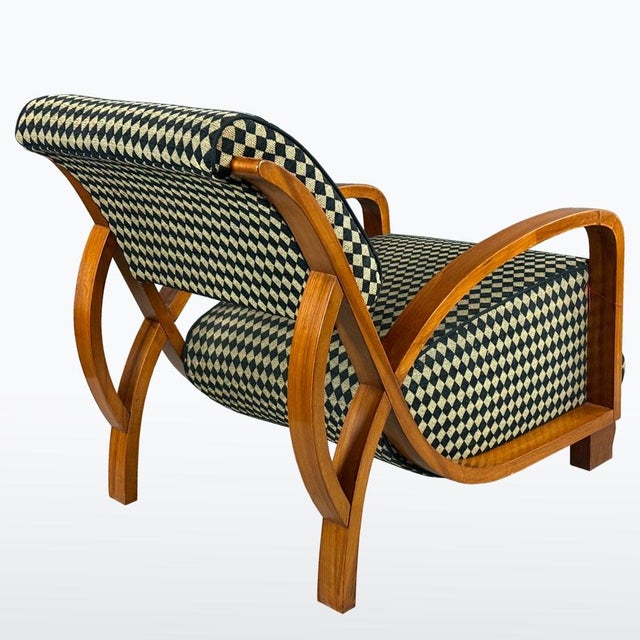 1930s Art Deco Coffee Table and Armchairs, 1930s, Set of 3 For Sale - Image 5 of 15