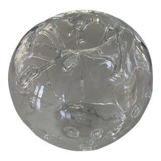 Modern 1980s Peter Bramhall Hand Blown Glass Sculpture For Sale