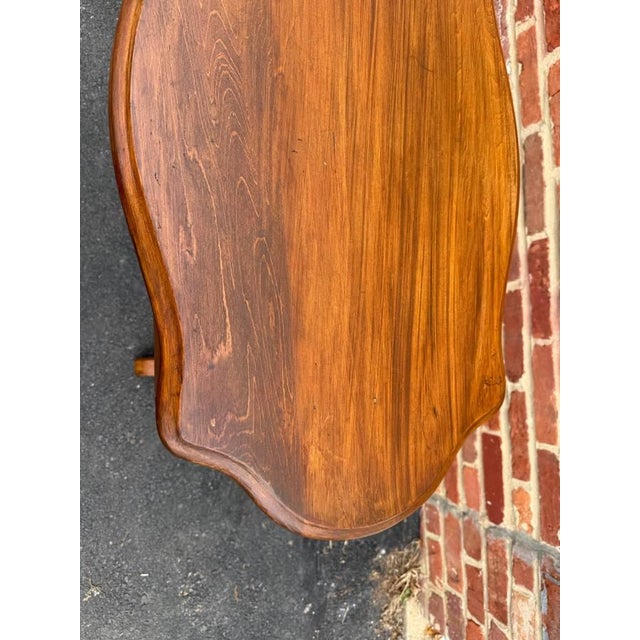 Antique Victorian Walnut Bobbin Leg Side Table With Drawer For Sale - Image 14 of 17