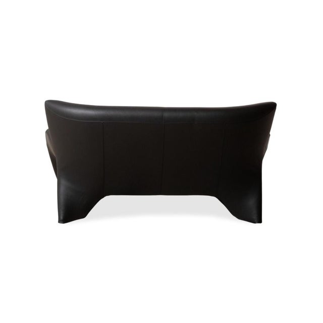 Echnaton 2-Seater Sofa in Black Leather from Leolux For Sale - Image 12 of 14