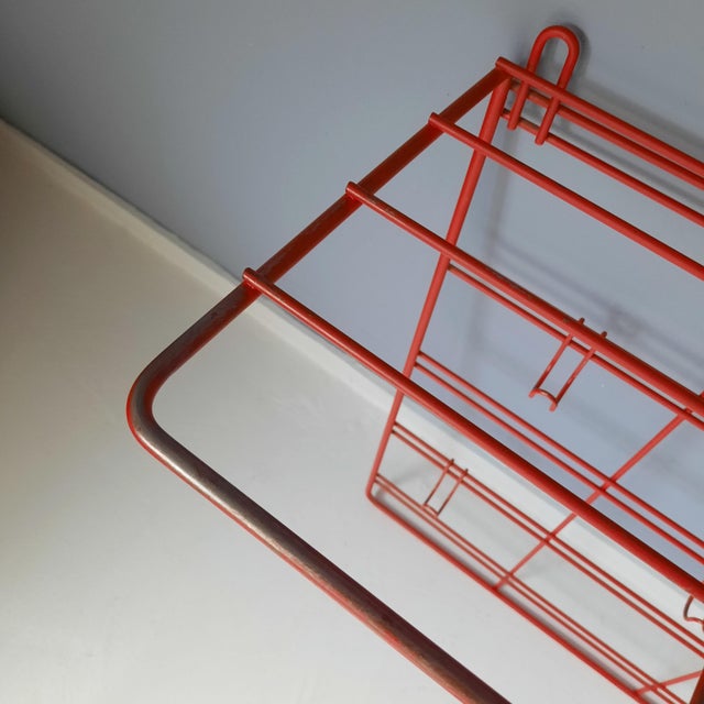 Wall Mounted Wire Steel Coat Rack, 1960s For Sale - Image 4 of 5