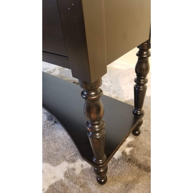 Late 20th Century Final Clearance Thru 2025 Only Ralph Lauren Equestrian Collection Distressed Ebony Sideboard Console of Late 20th Century For Sale - Image 5 of 12