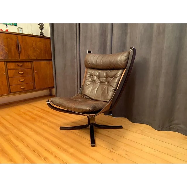 Wood Falcon Armchair by Sigurd Ressell for Vatne Møbler, Norway, 1970s For Sale - Image 7 of 16