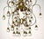 Large Italian Hollywood Regency Brass and Glass Drop Chandelier, 1970 For Sale - Image 9 of 11