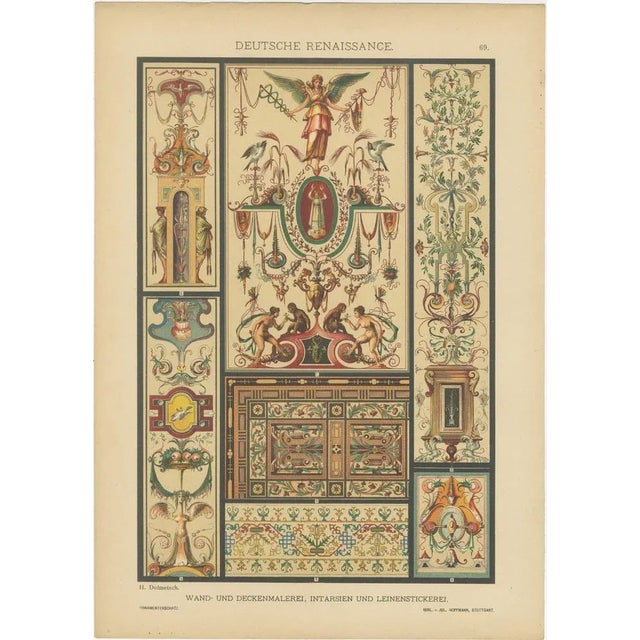 Title: German Renaissance Art from Der Ornamentenschatz, 1884 : This collection of prints represents German Renaissance...