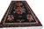 Traditional Mid Century Vintage Bessarabian Kilim Rug Black Red Floral Turkish Flat Weave For Sale - Image 3 of 6
