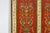 Four-Panel Red Lacquer Folding Screen with Hand-Painted Floral Scrollwork For Sale - Image 4 of 12