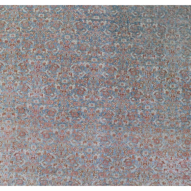 Early 20th Century Antique Persian Gallery Senneh Runner With All-Over Herati Design in Muted Colors For Sale - Image 9 of 11