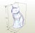 Minimalism Geometric Cat Sculpture in Polished Stainless Steel, 11"x6.5"x15" For Sale - Image 3 of 5