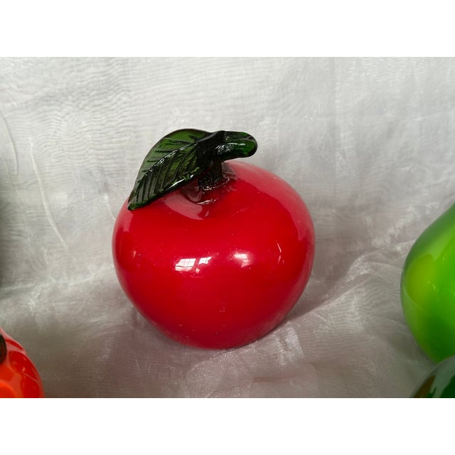 Murano Style Hand Blown Glass Fruit For Sale - Image 9 of 15