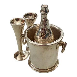 Tiffany & Co. Miniature Sterling Silver Champagne Service for Two For Sale