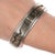 7.5" H 14k/sterling Vintage Southwestern Cuff Bracelet For Sale - Image 4 of 11