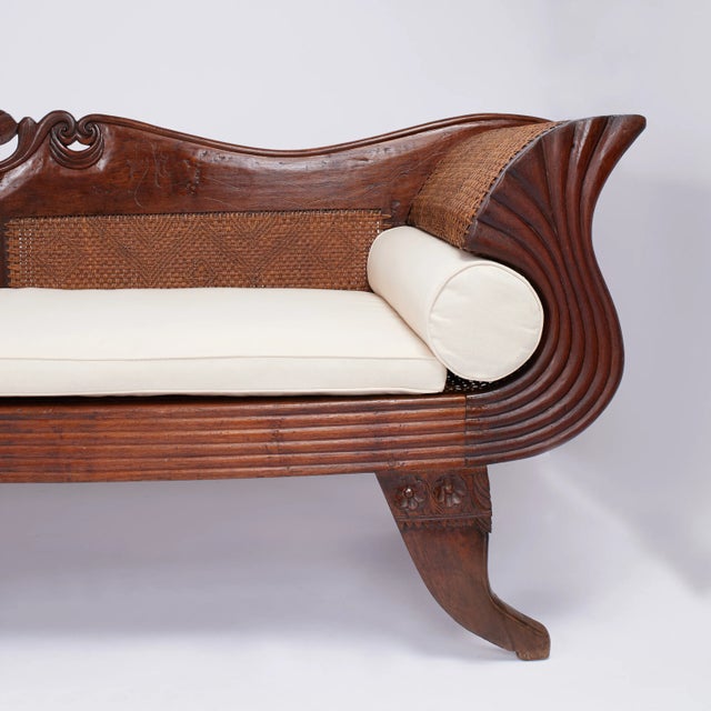 English Antique Anglo Indian Empire Settee or Sofa For Sale - Image 3 of 10