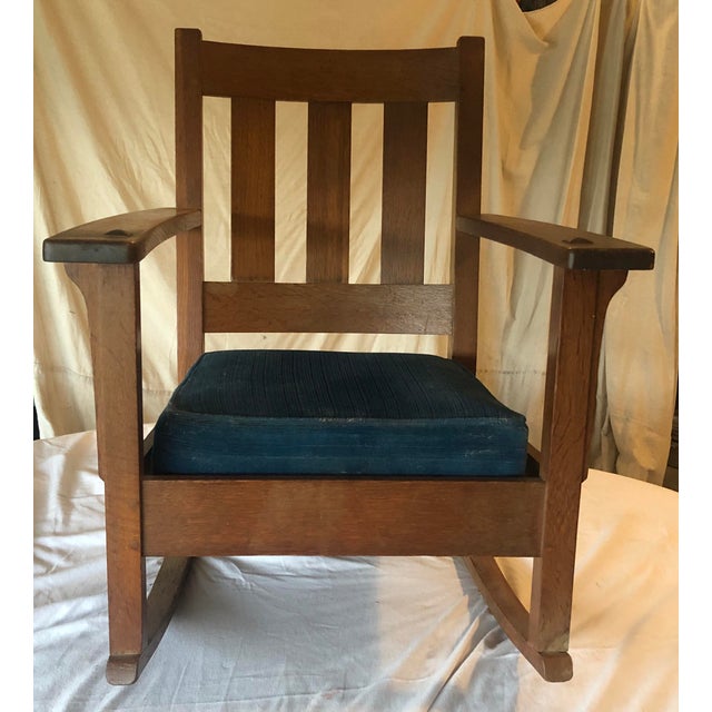 Early 20th Century Arts And Crafts Mission Charles Limbert Rocking Chair Chairish
