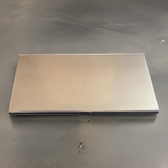 Late 20th Century Tiffany & Co Estate Business Card Holder Sterling Silver For Sale - Image 9 of 11