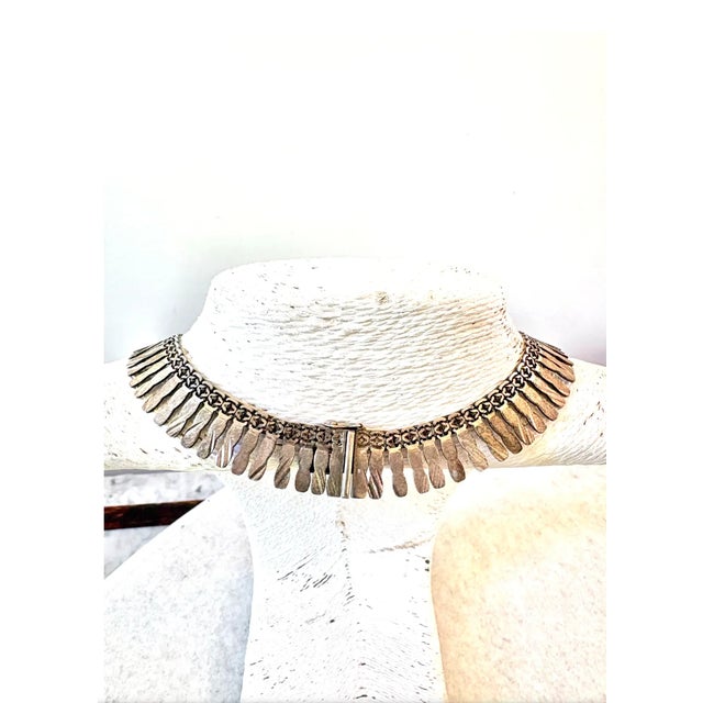Vintage sterling silver necklace made in Mexico. Stamps located on back of clasp.