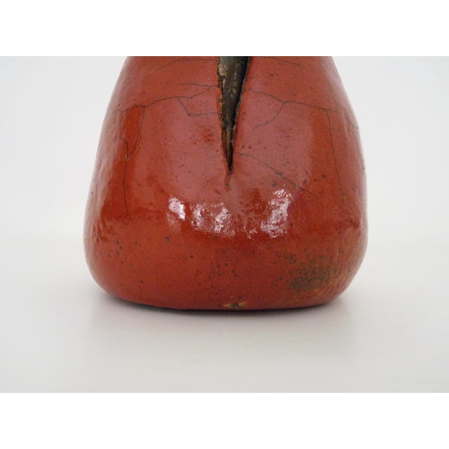 Raku Terracotta Sculpture, 1980s For Sale - Image 6 of 11