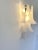 Glass Contemporary Frosted “Selle” Murano Glass Wall Sconce in Mazzega Style For Sale - Image 7 of 7