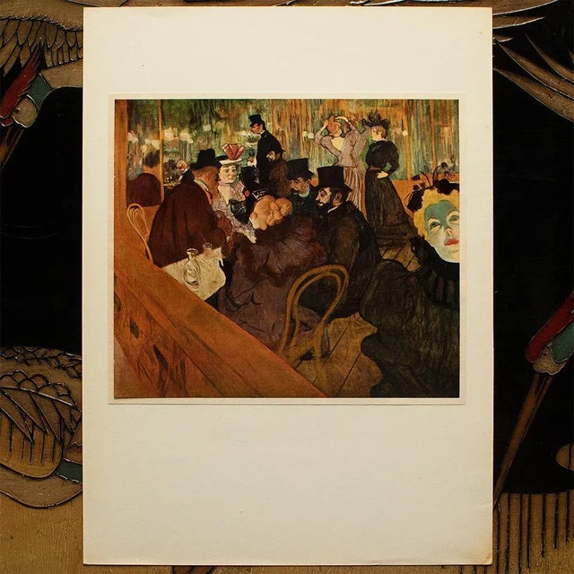 1950s After Toulouse-Lautrec "At the Moulin Rouge" Print For Sale - Image 4 of 7