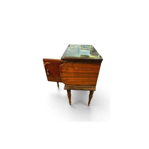 Art Deco Chest of Drawers with Mirror and Nightstands, Italy, 1930s, Set of 3 For Sale - Image 16 of 18