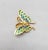 Vintage Circa 1971 Signed Napier Green & Blue Enamel Butterfly Brooch For Sale In Philadelphia - Image 6 of 7