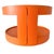 Vintage Space Age Orange Side Table on Wheels, 1960s For Sale - Image 6 of 9