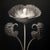 A striking black-and-white botanical print featuring Kalmia angustifolia, meticulously restored and remastered from an...
