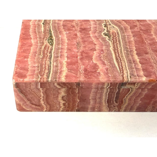 Leopoldo Menegatti Firenze Rhodochrosite Box with Label For Sale In Palm Springs - Image 6 of 12