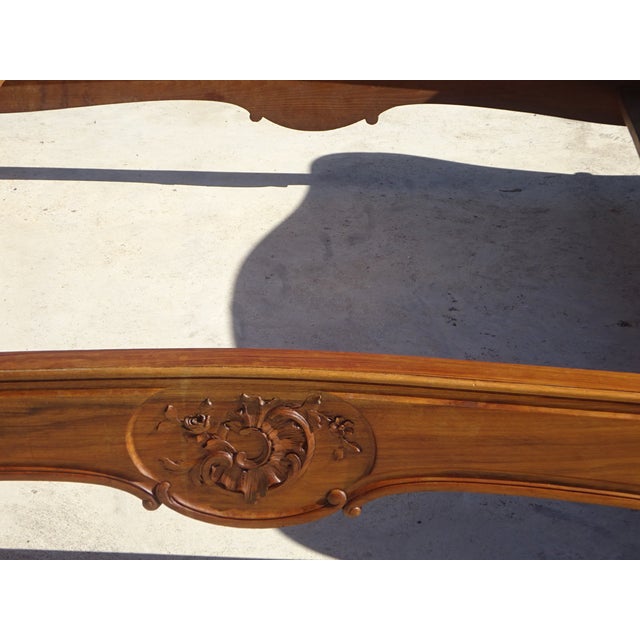 Antique Louis XV Style Walnut Bed, 1890s For Sale - Image 17 of 18