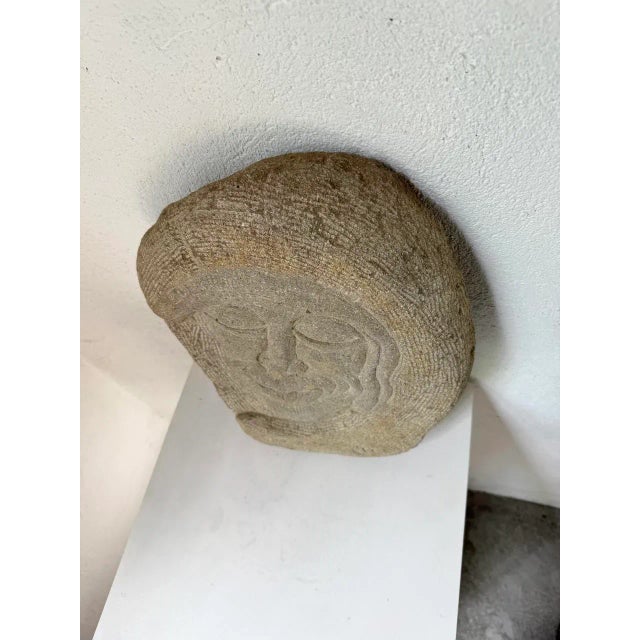 Stone Sculpture Face, 1950 For Sale - Image 16 of 18