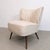Vintage White Cocktail Chair, Belgium, 1960s For Sale - Image 6 of 6